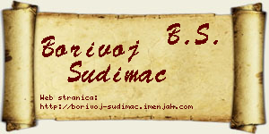 Borivoj Sudimac vizit kartica